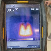 מצלמה טרמית לאיתור נזילות